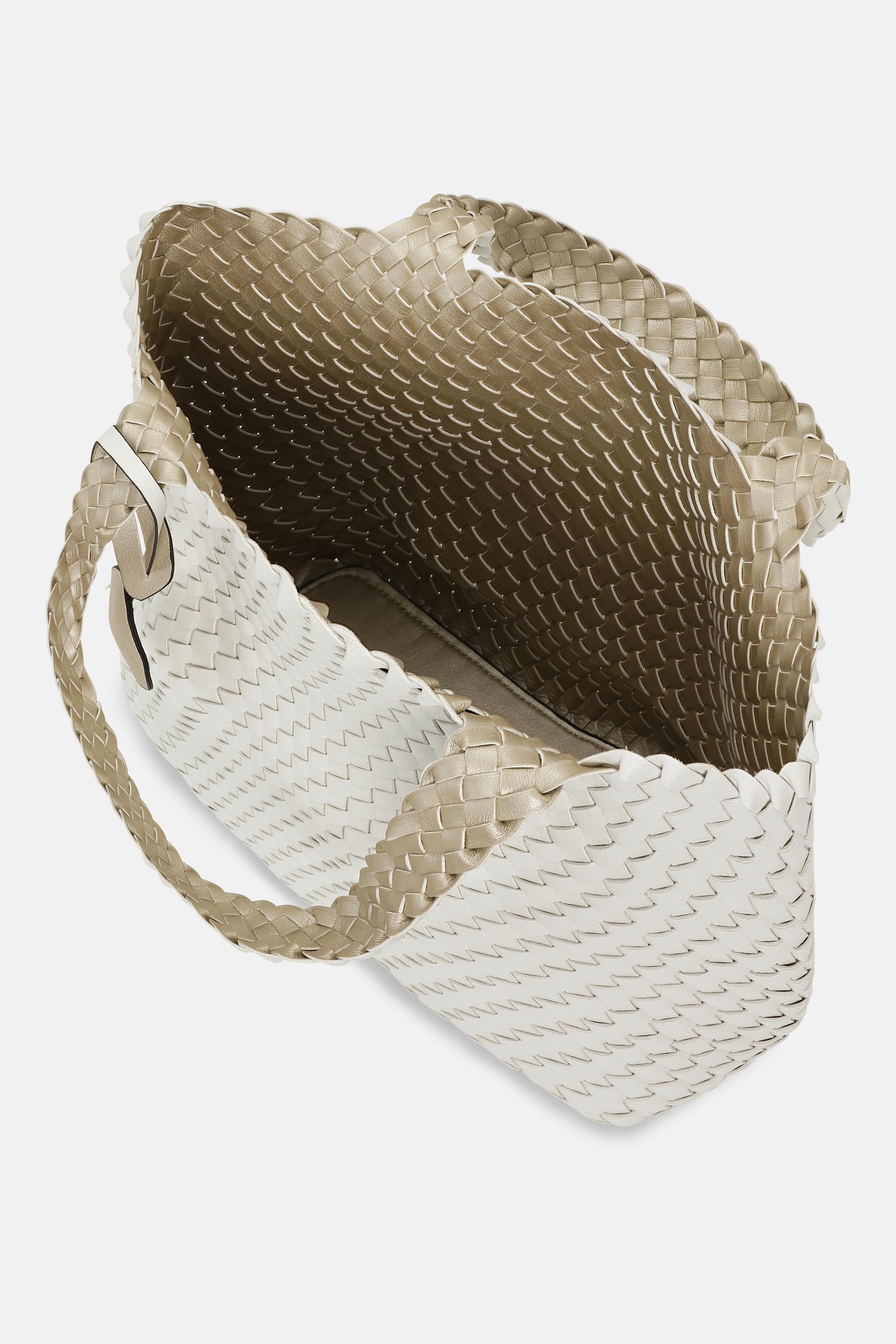 Tote Bag Geflochten - White Platin
